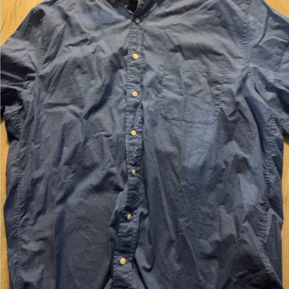 Vineyard Vines Casual Blue Button-Down Shirt men’s xlt tall